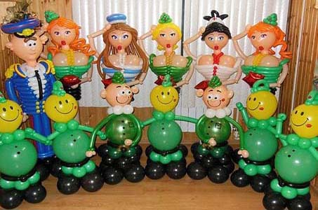 фигурки из воздушных шаров заказать в Одессе